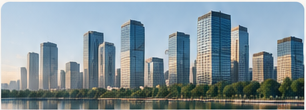 Modern city skyline
