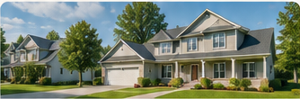 Suburban homes